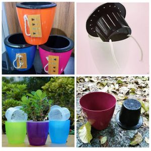 گلدان پلاستیکی خودآبیار