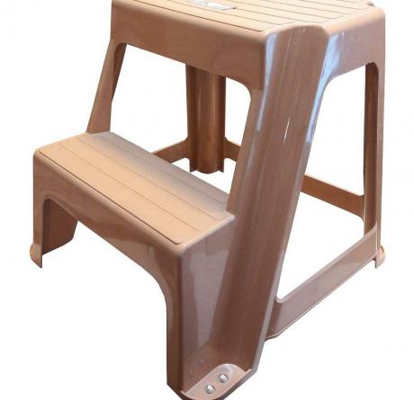 خرید چهارپایه پلاستیکی دو پله طرح دار